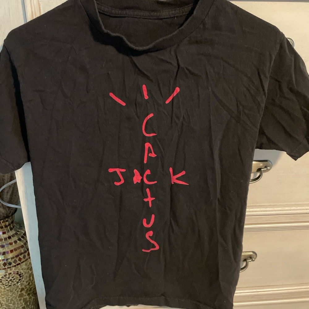 Men's Cactus J T Shirt - Small Black